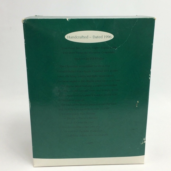 Vintage Christmas Tree Ornament O Holy Night Hallmark 1996 - Picture 7 of 8